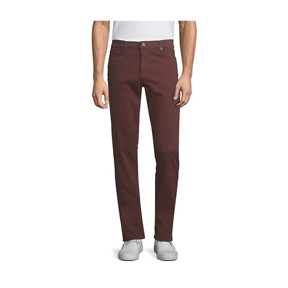J Brand Mens Tyler Tapered Slim Jeans, Red, 31W x 33L, DM